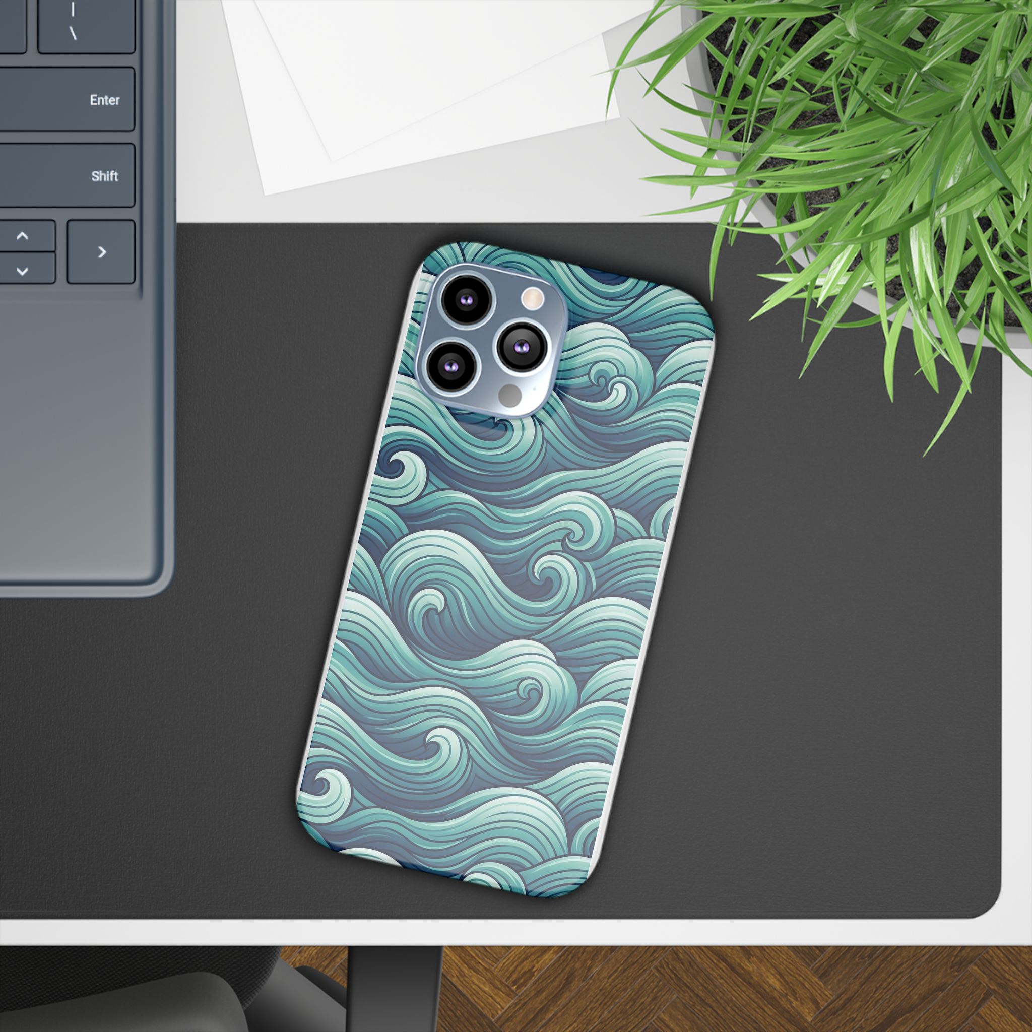 Aqua Flow Summer Phone Case - Image 8