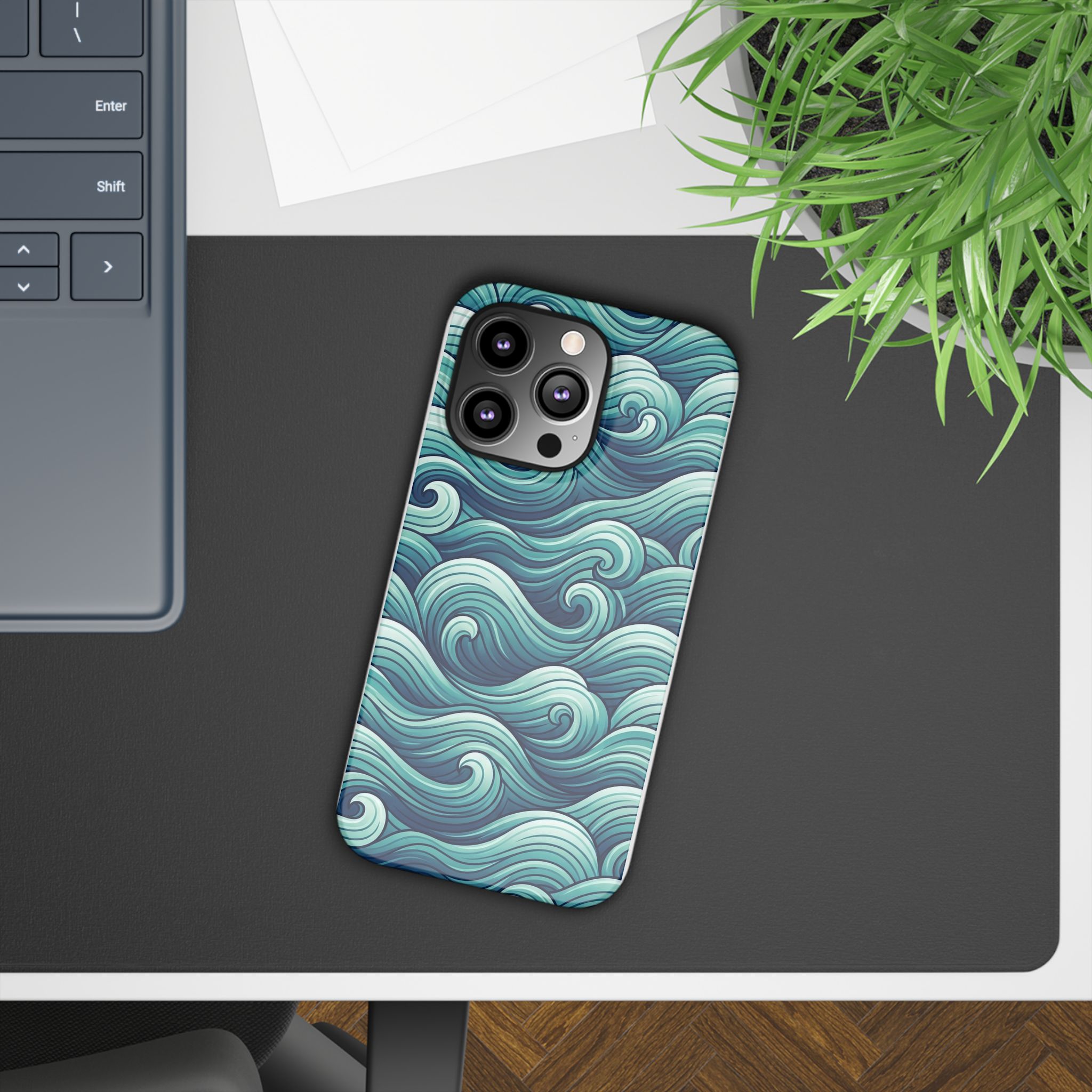 Aqua Flow Summer Phone Case - Image 6